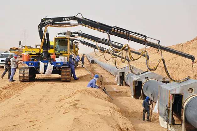 CONSTRUCTION SUPERVISION IN WATER TRANSMISSION & STORAGE PROJECTS